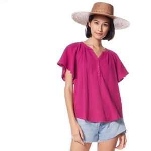 Brand New, Never Been Worn YFB Cafe top in wild orchid